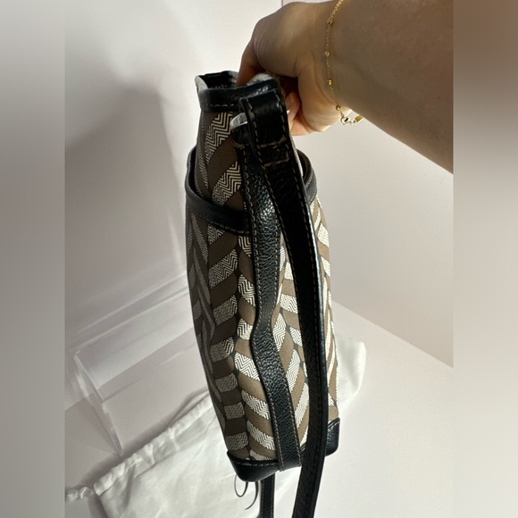 Brighton EUC Interlok Journey Herringbone Crossbody Bag w/ Dust Bag - Picture 9 of 16